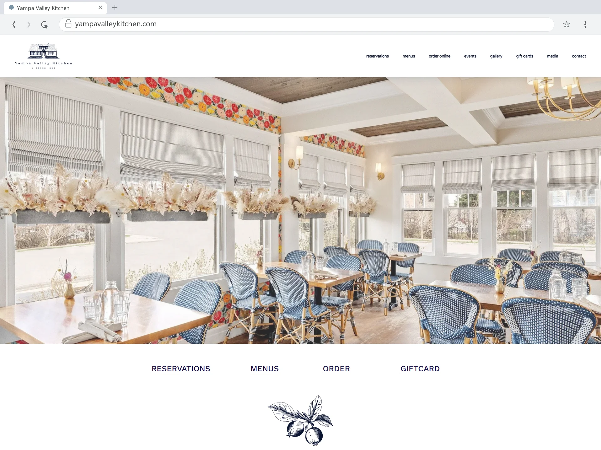 Yampa Valley Kitchen & Drink Bar website